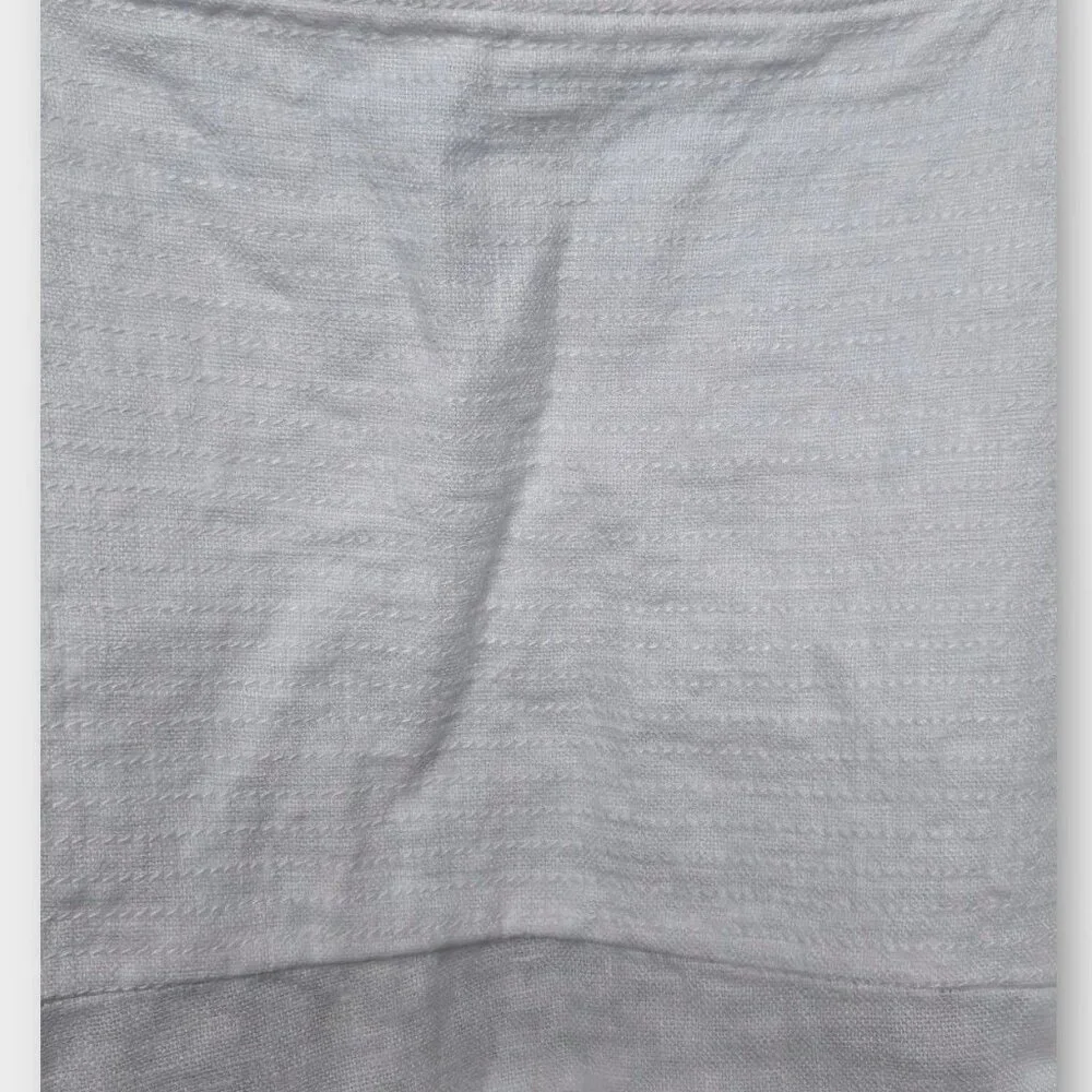 MADEWELL Square-Neck Mini Dress in 100% Linen White 12 NWT - Picture 8 of 12